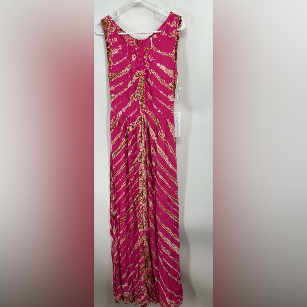 Young Fabulous & Broke Belted Maxi Dress Pink Wash Sz M - Picture 1 of 5